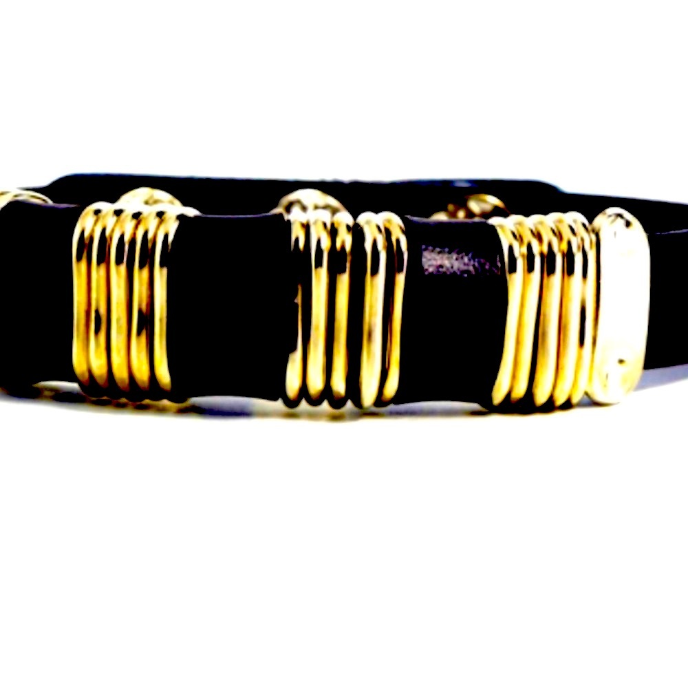 💪🏼 “HARDWARE HUSTLE” BLACK LEATHER URBAN BRACELET ~ PAPARAZZI❗️💪🏼